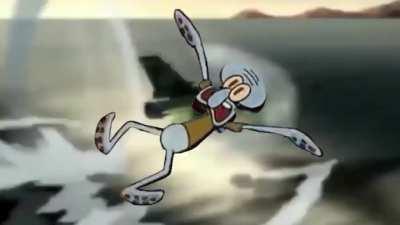 Squidward Learned about Ace Combat lore