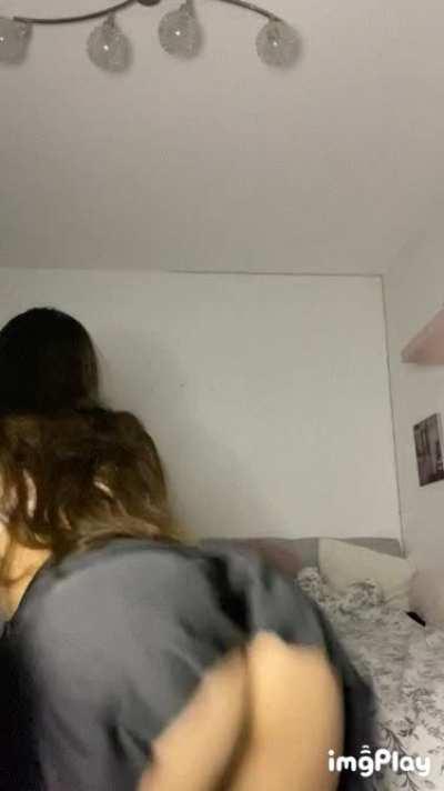 My ass is eating my thong