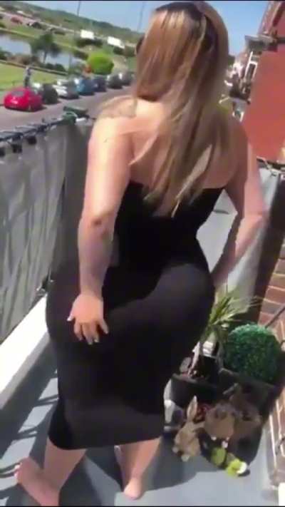 PAWG Black See Thru Dress
