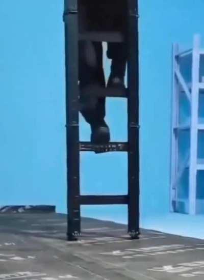 A folding combat ladder designed by the United States Army