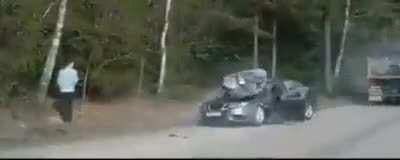 WCGW trying to take a pee at the side of the road