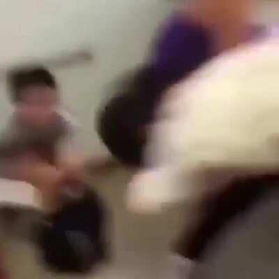 He just wanna poop in peace 😞