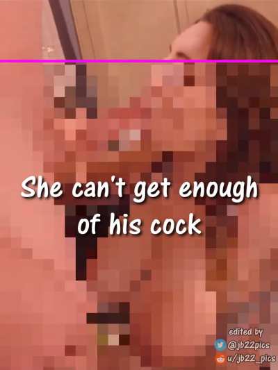 Only the top of her perfect head for you. You don't deserve his cock (or cum)