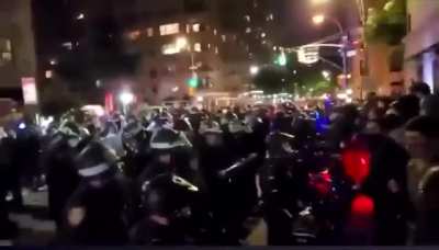 Shits getting crazy in NY. This is just a “count every vote” protest (11/4/2020)