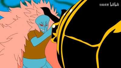 SpongeLuffy vs SquidFlamingo