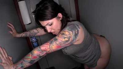 Small BBW Latina at the Gloryhole