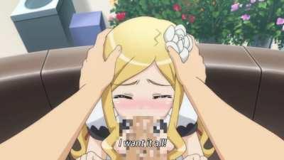 She swallowed it all!