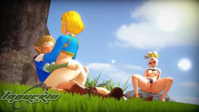 Purah watches Zelda and Link (Iopuerto)