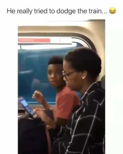 He just saw his imaginary athelete get squished