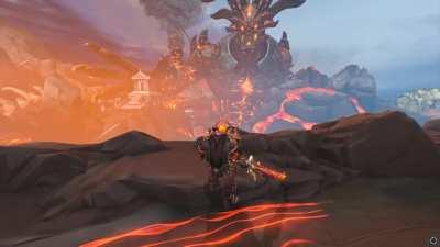 New fire giant spawn animation