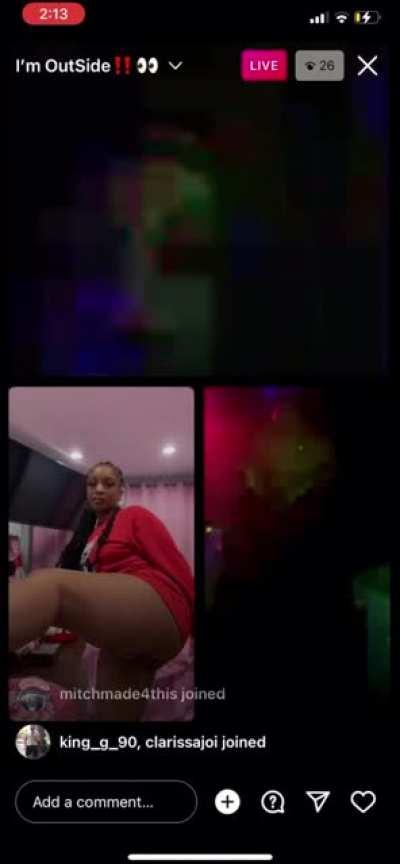 She was wylin on live tonight 👀