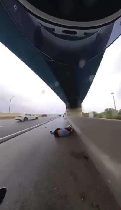 Being hit by a stray tire.