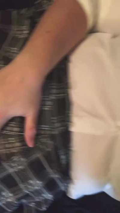 What would I say if your balls were on my chin? Nothing, cuz your dick would be in my mouth🤪 Ba-dum-tssss