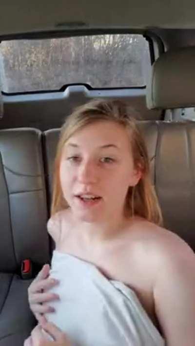 Caught Masturbating in a Car (sound on)