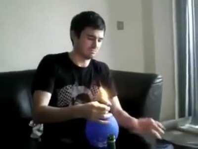 fire = fun. balloons = fun. fire + balloons = more fun