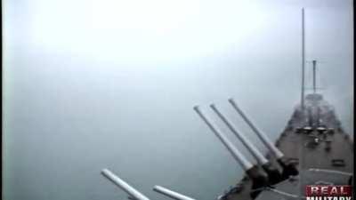 Oooh the sweet sound of a 16 inch gun firing….