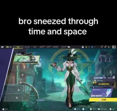 The sneeze that broke the fabric of time and space