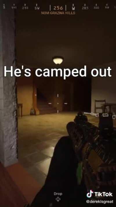 He sacrificed his life for the war against campers @derekisgreat