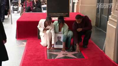 Chadwick Boseman now officially has a star on the Hollywood Walk of Fame.