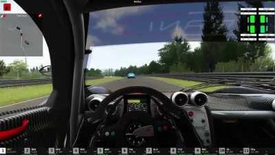 He went out of his way to not impede my lap.