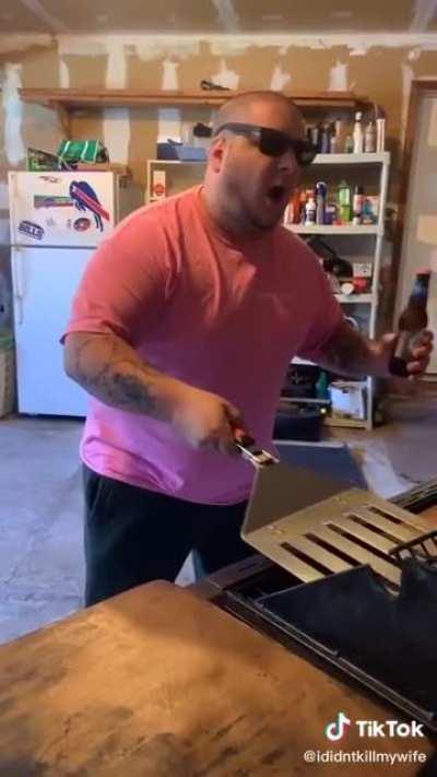 Comically large spatula