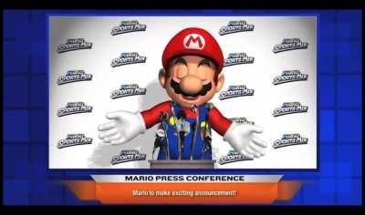 Mario has a special announcement!