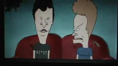 Beavis and Butthead's reaction getting a two-year show on Comedy Central.