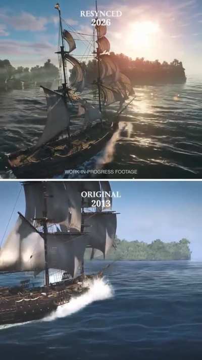 Assassin's creed Black Flag Resynced vs Original