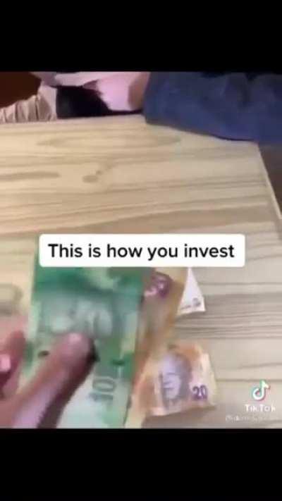 This is how you invest.