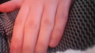 Rubbing my pussy and pissing in my underwear