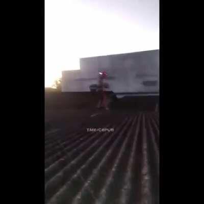 Getting the ball on a roof and performing tricks on it