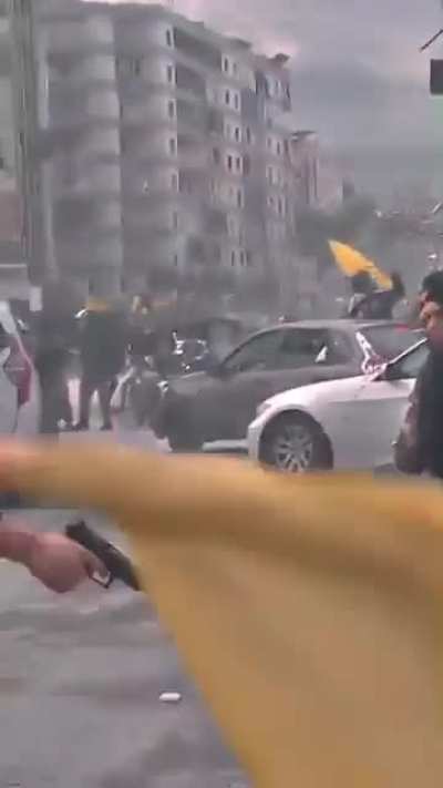 Hizbullah friendly fire celebration 