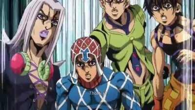 Giorno drinks the feet tea