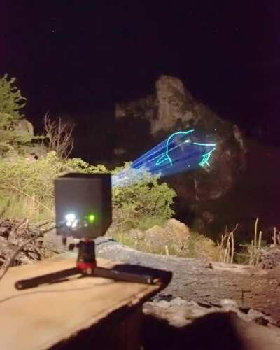 Just some whales swimming at the hills