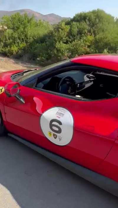 Ferrari driver crashes in Italy, Sardinia pt.2