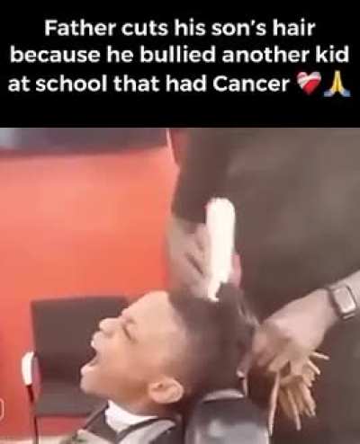 Father Shaves Off Kids Hair Locs