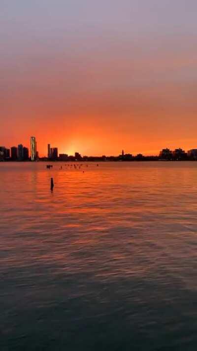 Last night’s sunset from Tribeca