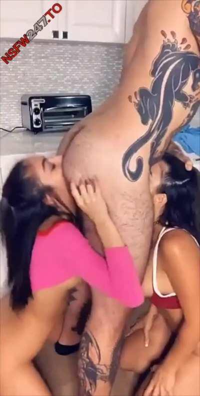 Emily Willis and Lena The Plug: The Rimming Team!