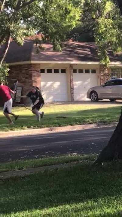 Karen gets the hose for trying to tell a home owner what he can and can't do in his own yard
