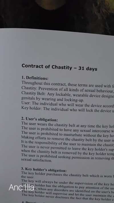 Lockoctober has started! My pussy will be in chastity this month🐱🔒[F]