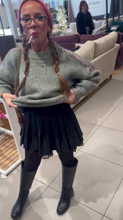 Give me a lollipop and take me shopping then this happens