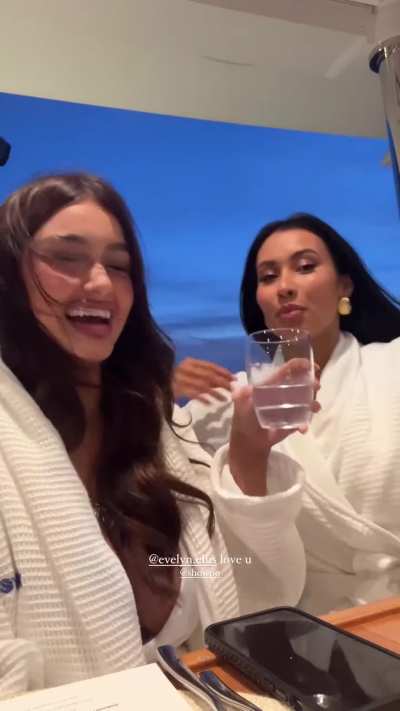 Relaxing on a yacht- IInstagram Nov 2024 