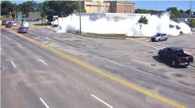Fire Suppression Malfunction at Quincy Gas Station.