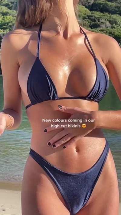 black bikini sunscreen (