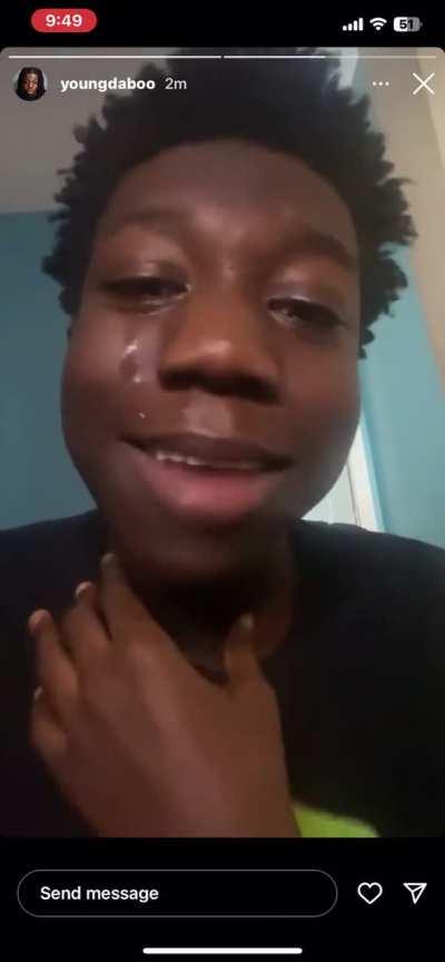 young dabo reacts to carti posting him 😭