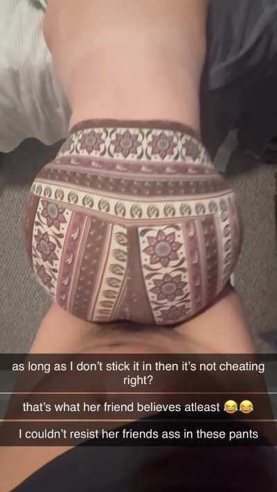 my gf bestie came over in the forbidden pants