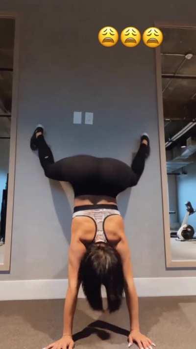 Twerking with that huge ass