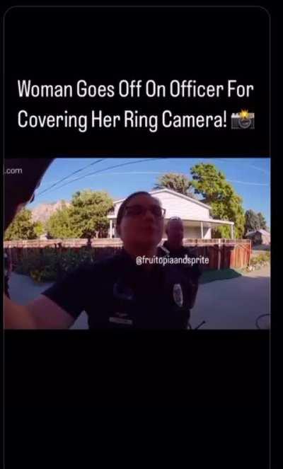 Woman tears female cop a FRESH new AH through ring cam