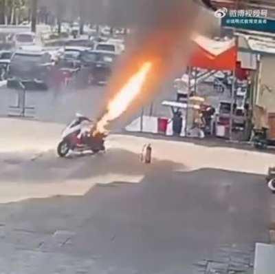 Rocket engine scooter