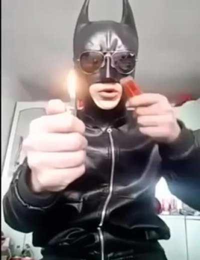 One second before crispy face